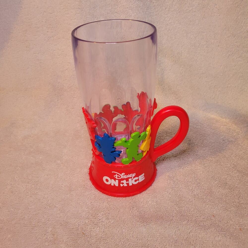 Disney On Ice Mug Cup Mickey & Friends 7" Tall Plastic